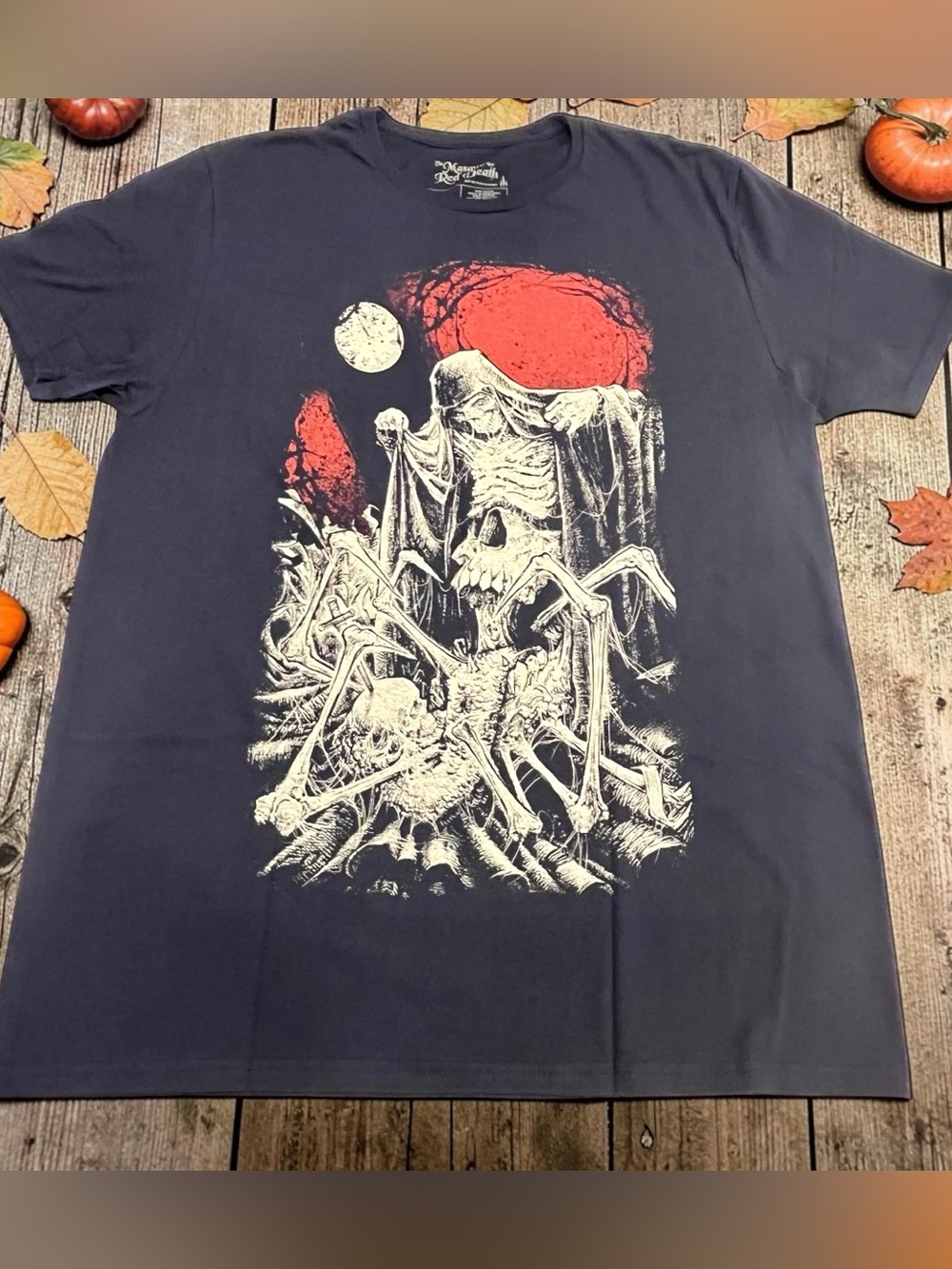 Loot Fright Mask Of The Red Death T Shirt Men's L Edgar Allan Poe Gothic Horror